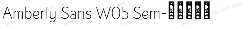 Amberly Sans W05 Sem字体转换